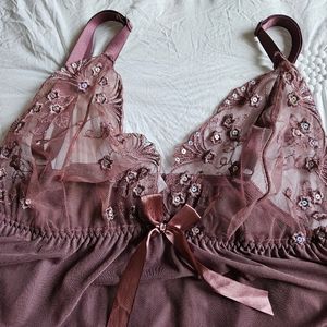 Mauve sexy babydoll 1X